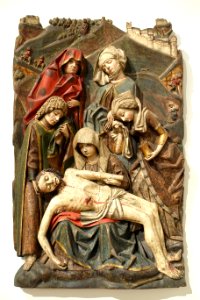 Lamentation over the Dead Christ, Erfurt, c. 1480, linden wood - Bode-Museum - DSC03558