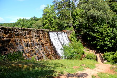 Lake Placid dam, Paris Mountain State Park June 2019 1