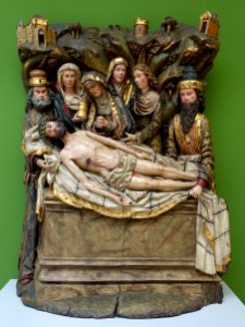 Lamentation of Christ, Hennegouw, c. 1490, walnut wood, original polychrome - Germanisches Nationalmuseum - Nuremberg, Germany - DSC02946