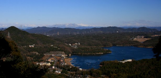 Lake Iruka from Owari-Hakusan 2011-01-02