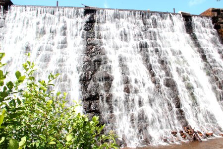 Lake Placid dam, Paris Mountain State Park June 2019 2
