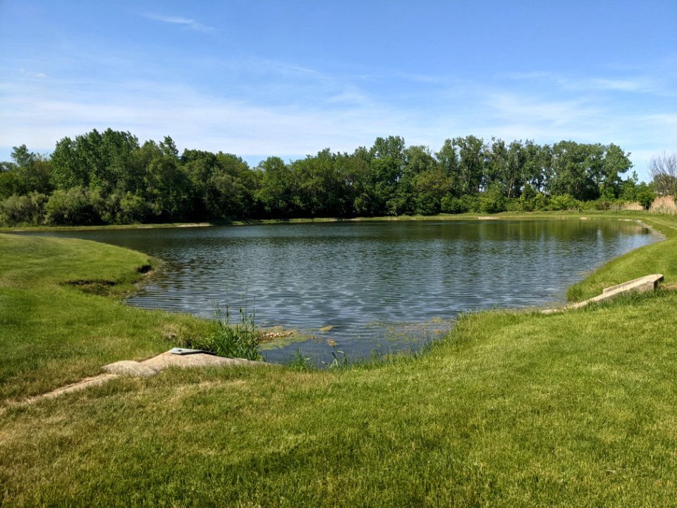 Lake near Slippery Rock Drive in Palatine, Illinois