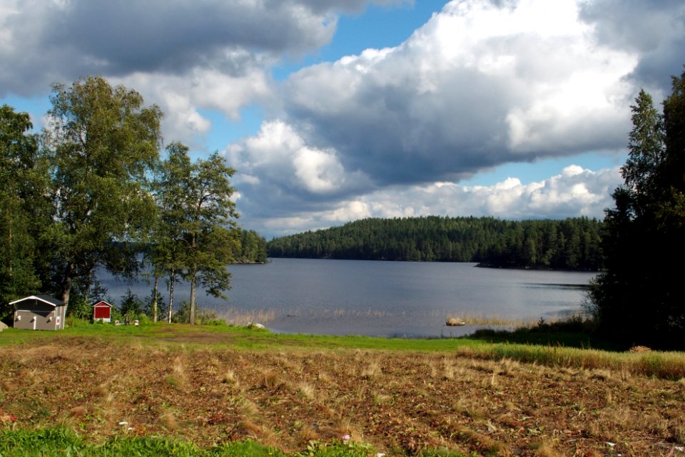 Lake in Vesijako village, Padasjoki Finland