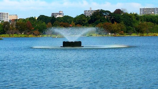 Lake senba Small fountain