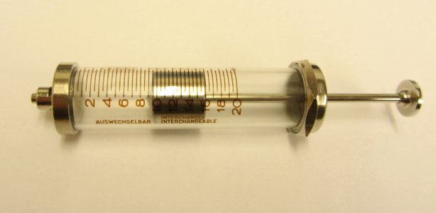 LuerLock-Spritze Glas