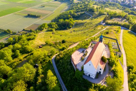 Luftbild der Wurmlinger Kapelle 13