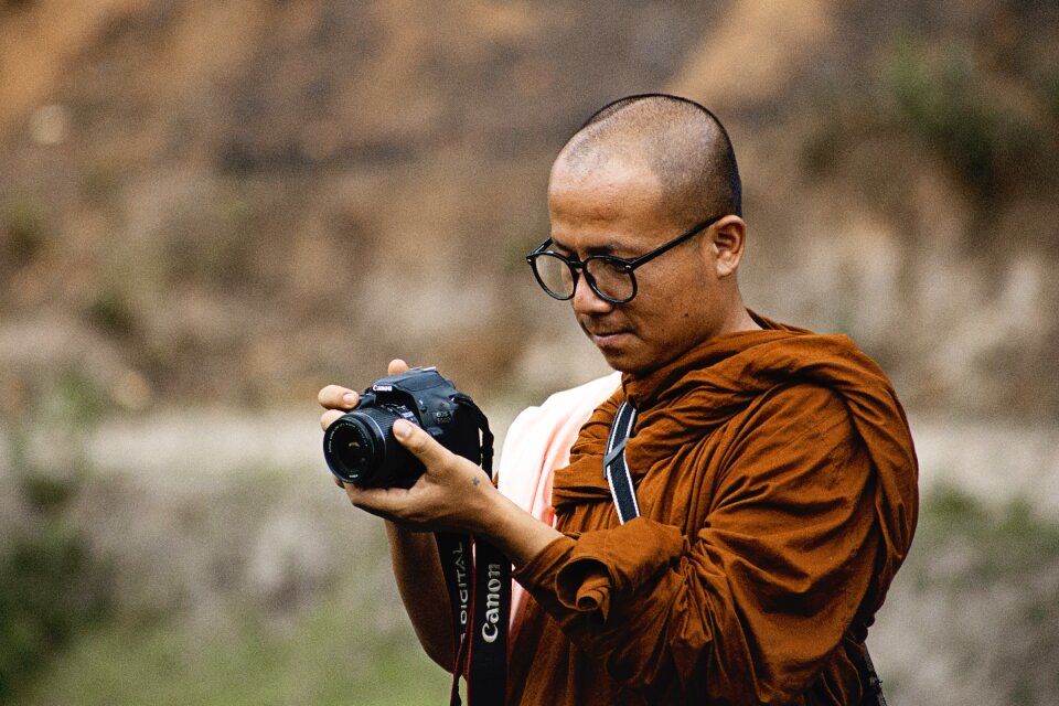Camera hobbyist man