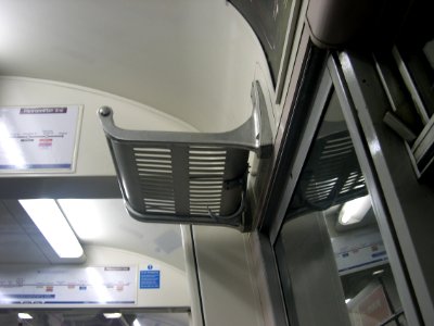 Luggage rack and umbrella hook on A60