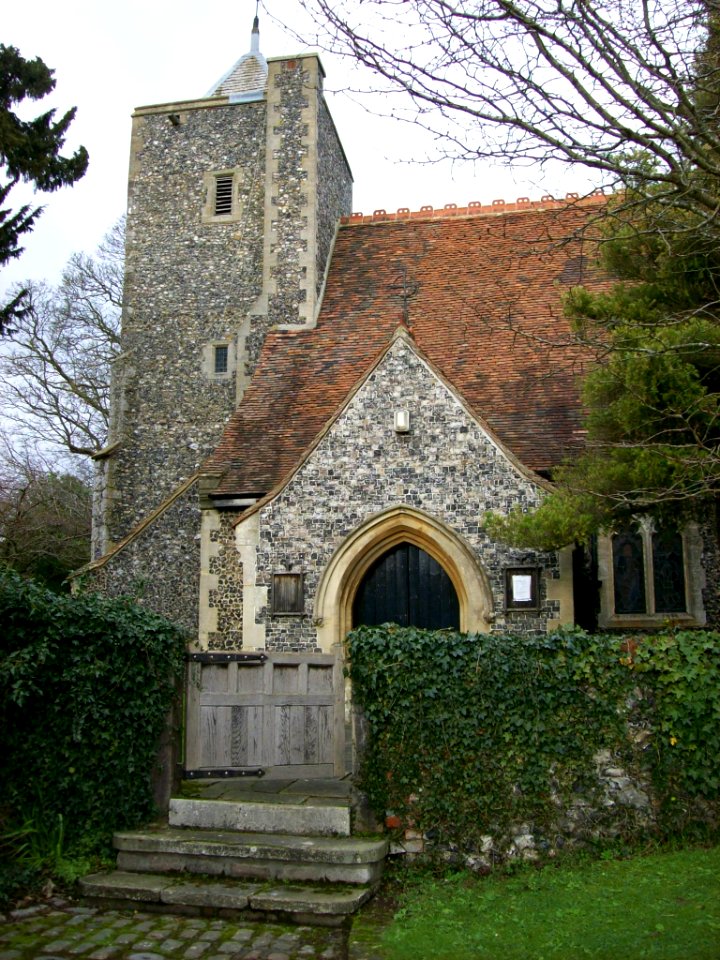 Luddesdown church, tower and porch