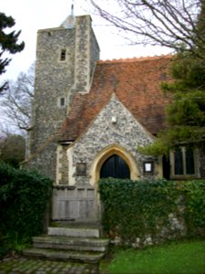 Luddesdown church, tower and porch