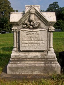 Lucy W. Reese Monument, Chartiers Cemetery, 2015-07-26, 01