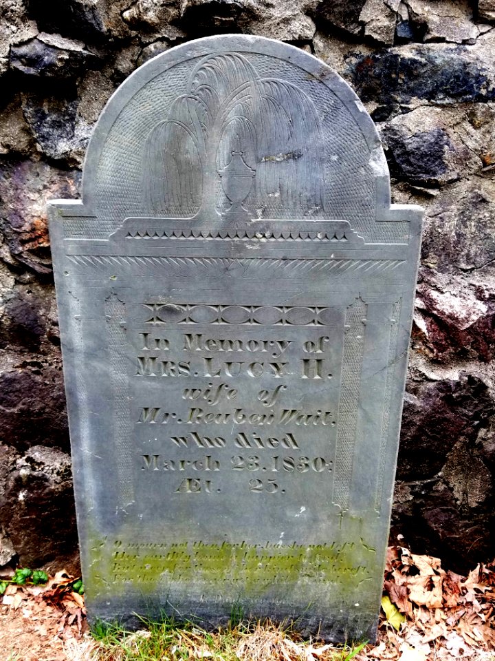 Lucy H. Wait, 1830 - Old Burying Ground - Arlington, MA - 20200816 091507
