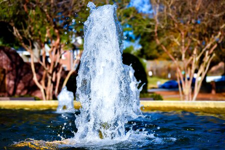 Splash fountain garden photo