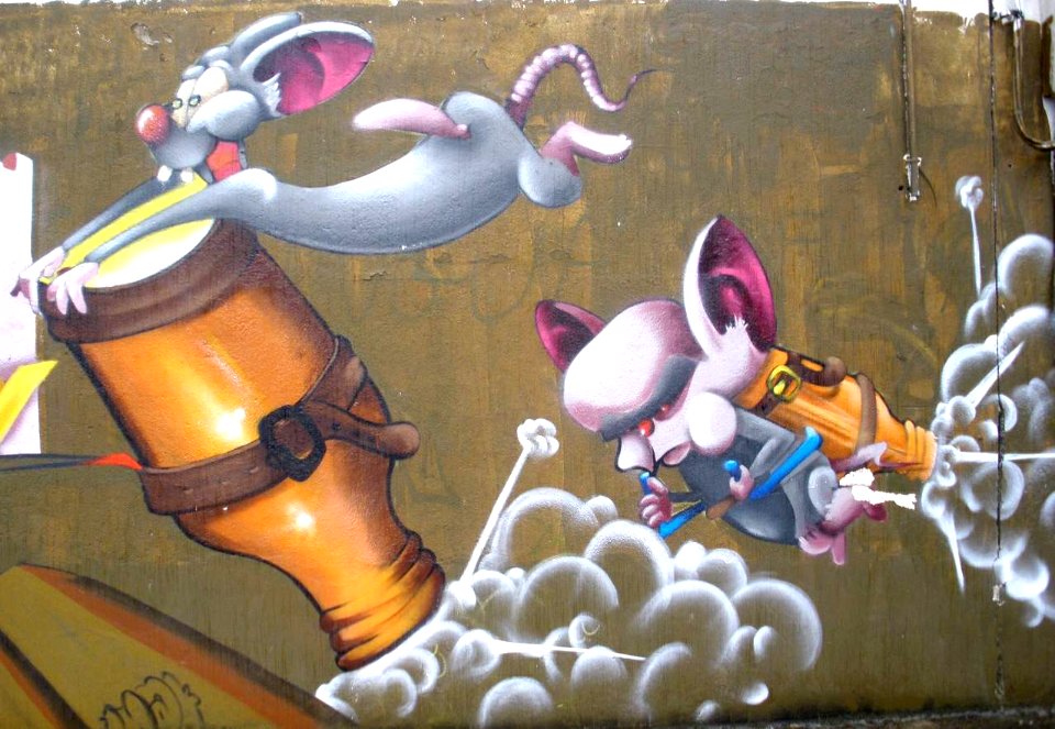 Lugones (Siero) - graffiti 2