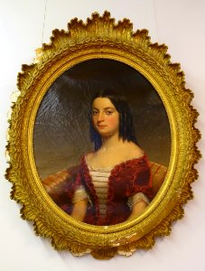 Lucy Ellis Tisdale, by Cephas Giovanni Thompson, 1845, oil on canvas - Old Colony History Museum - Taunton, Massachusetts - DSC03916
