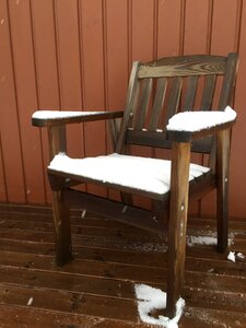 Chair snow winter