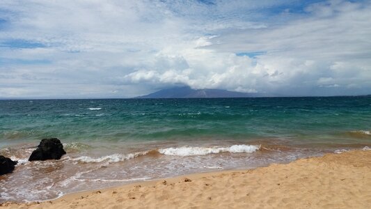 Beautiful beach hawaii sky