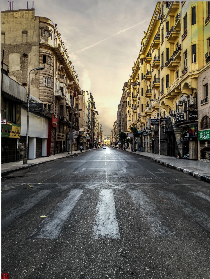 City pavement road photo