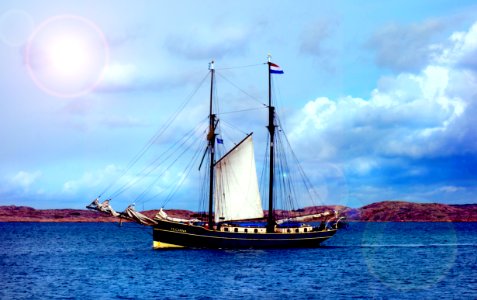 Luciana visiting Lysekil 1 - overprocessed