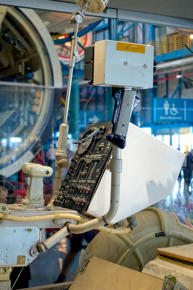 Lunar Roving Vehicle no. 4, control panel, Boeing, 1971 - Kennedy Space Center - Cape Canaveral, Florida - DSC02873