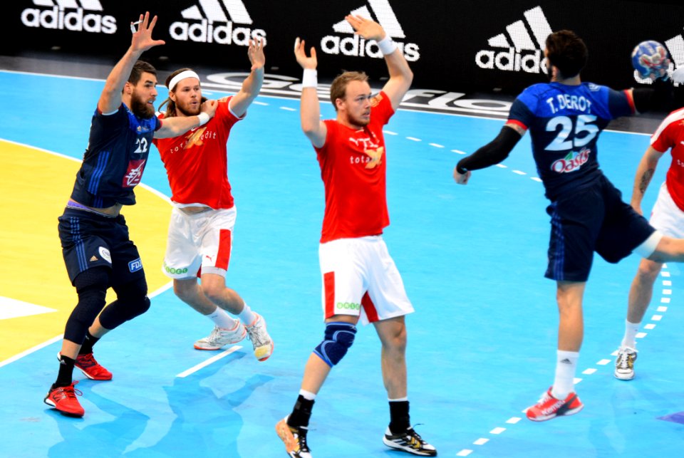 Luka Karabatic - Mikkel Hansen - Henrik Toft Hansen et Théo Derot-20160110