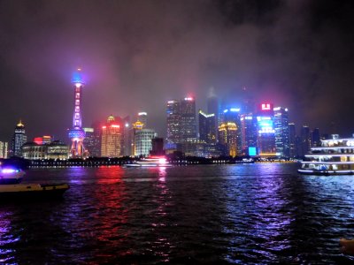 Lujiazui from the Bund at night 07 photo