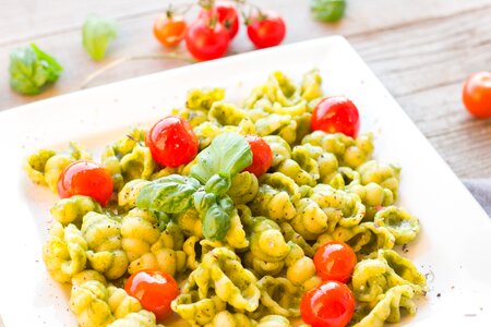 Tomatoes basil vegetarian