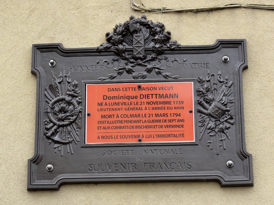 Lunéville (M-et-M) plaque soldat Dietmann