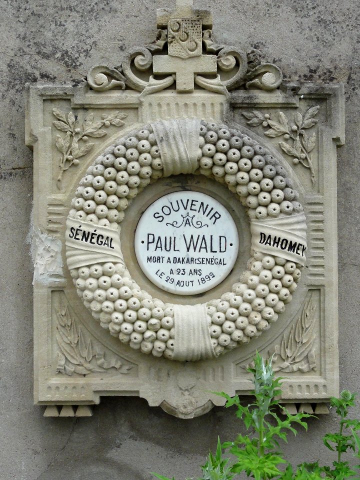 Lunéville (M-et-M) cimetière, plaque Sénégal 1892