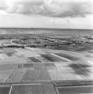 Luchtopname. Polders bij Noord-Scharwoude, Bestanddeelnr 168-0586