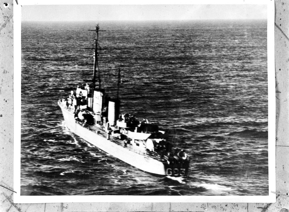 Luchtopname. Torpedobootjager Hr. Ms. Isaac Sweers, Bestanddeelnr 934-9829