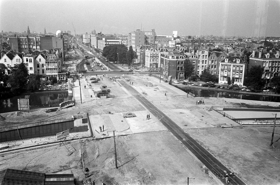Luchtopname van het bouwterrein, Bestanddeelnr 921-6158
