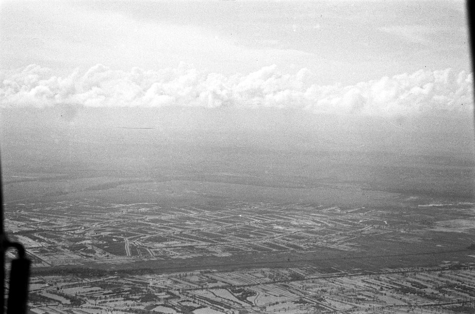 Luchtfoto, kustgebied met inundaties of overstromingen, Bestanddeelnr 5120
