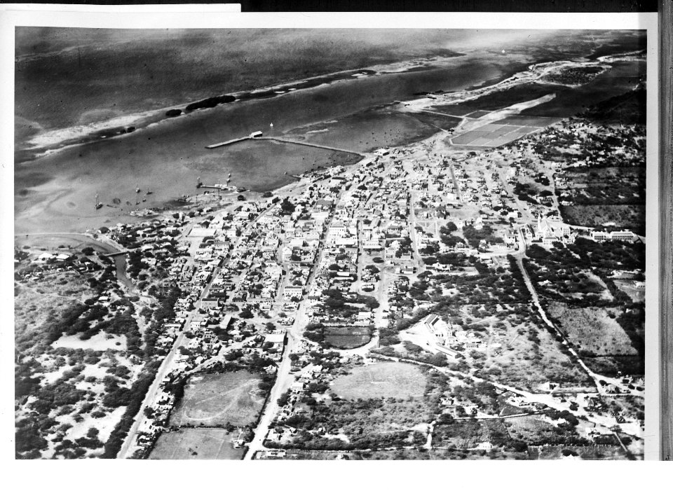 Luchtopname. Oranjestad, Aruba., Bestanddeelnr 935-1225