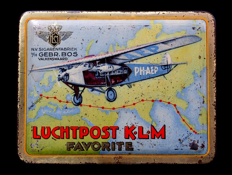 Luchtpost KLM PH-AEP favorite, NV Sigarenfabriek vh Gebroeders Bos, Valkenswaard, foto5