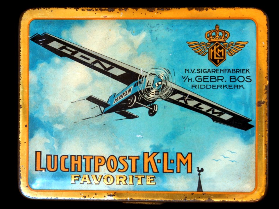 Luchtpost-KLM Favorite sigarenblikje