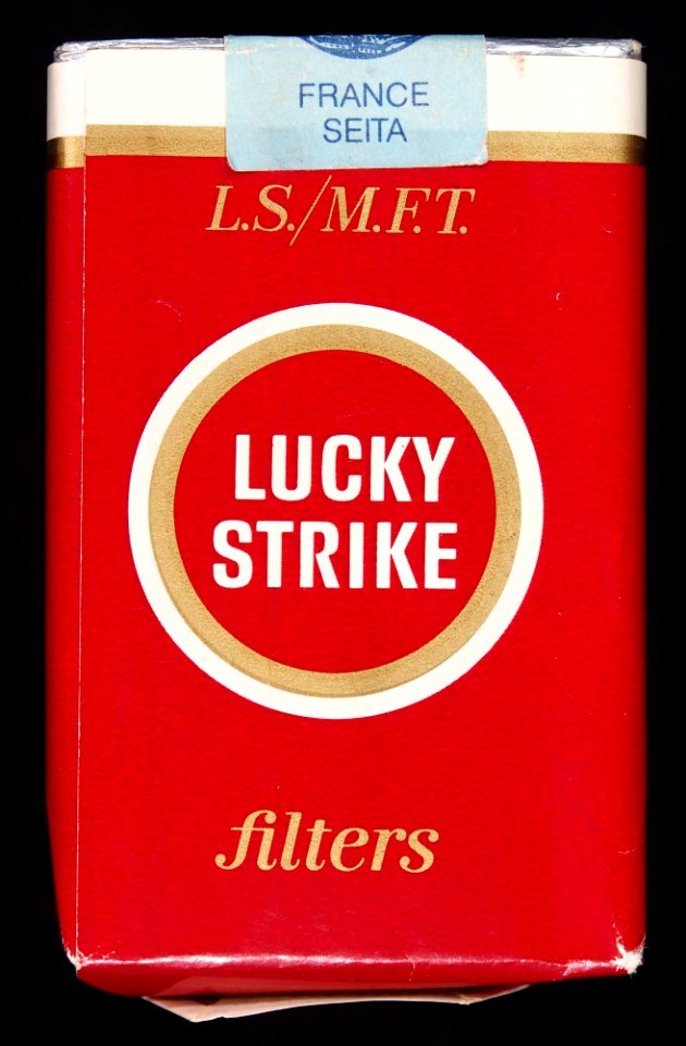Lucky Strike cigarettes pack, front