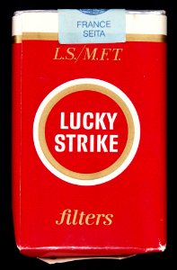Lucky Strike cigarettes pack, front