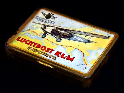 Luchtpost KLM PH-AEO favorite, NV Sigarenfabriek vh Gebroeders Bos, Valkenswaard, foto1