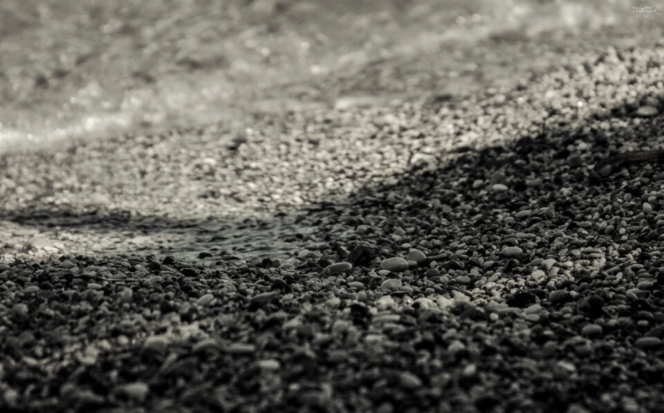 Beach sea stones