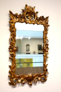 Looking Glass, England, 1750-1760, gilded softwood - Chazen Museum of Art - DSC02482
