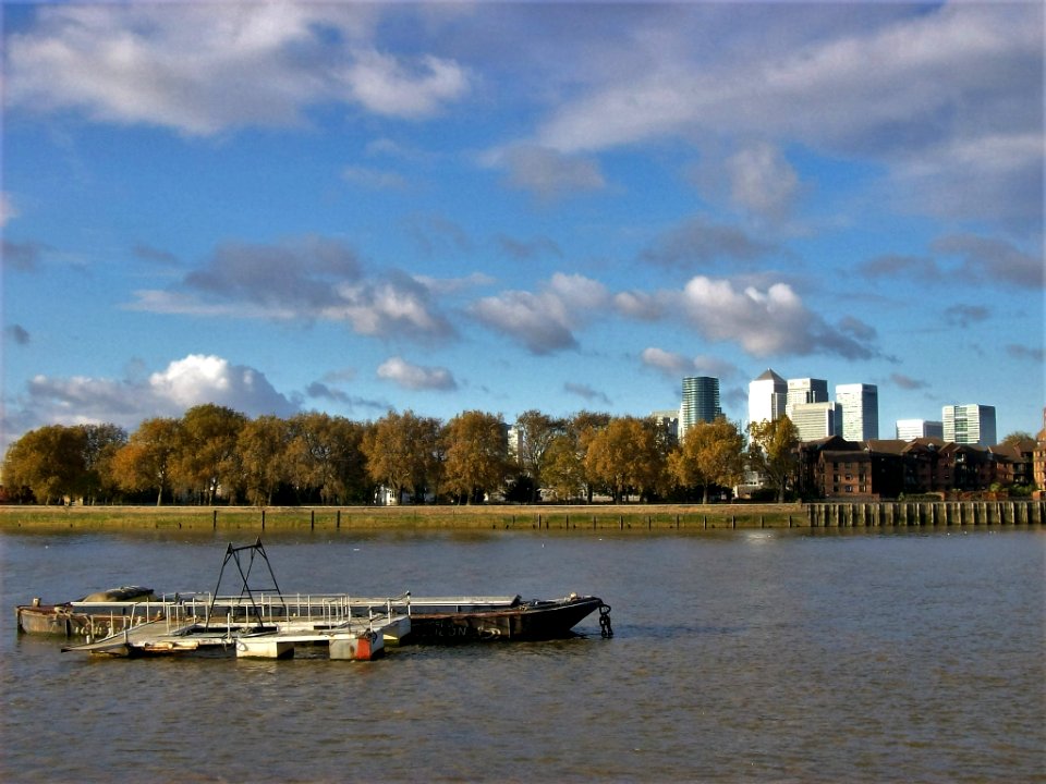 Looking across the river from Greenwich