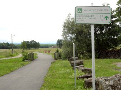 Lorquin (Moselle) ancien chemin de fer, voie verte (01)