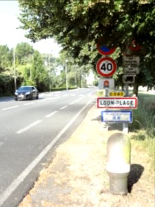 Loon-Plage (Nord) city limit sign
