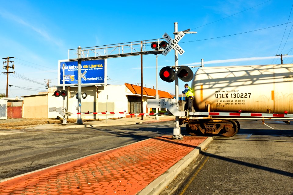 Lookout on back of train that is backing up