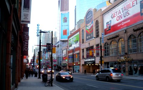 Looking south on Yonge and Shuter -a photo