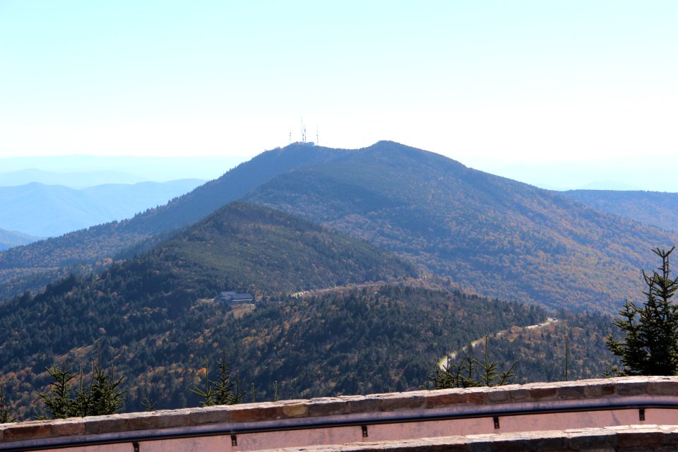 Looking south from Mount Mitchell, Oct 2016