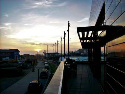 Looking west from Jerwood Gallery, Hastings photo