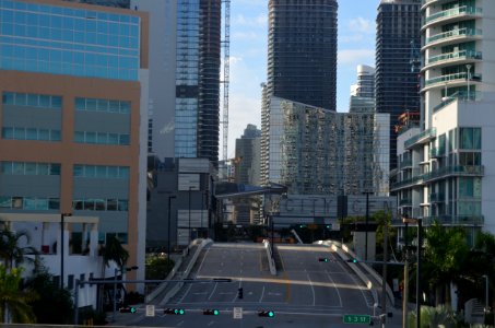 Looking down South Miami Avenue from MM, 2016