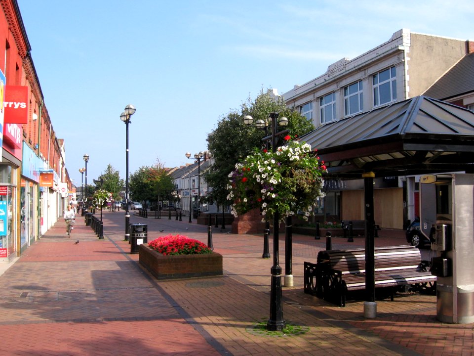 Looking down Station Road, Ashington